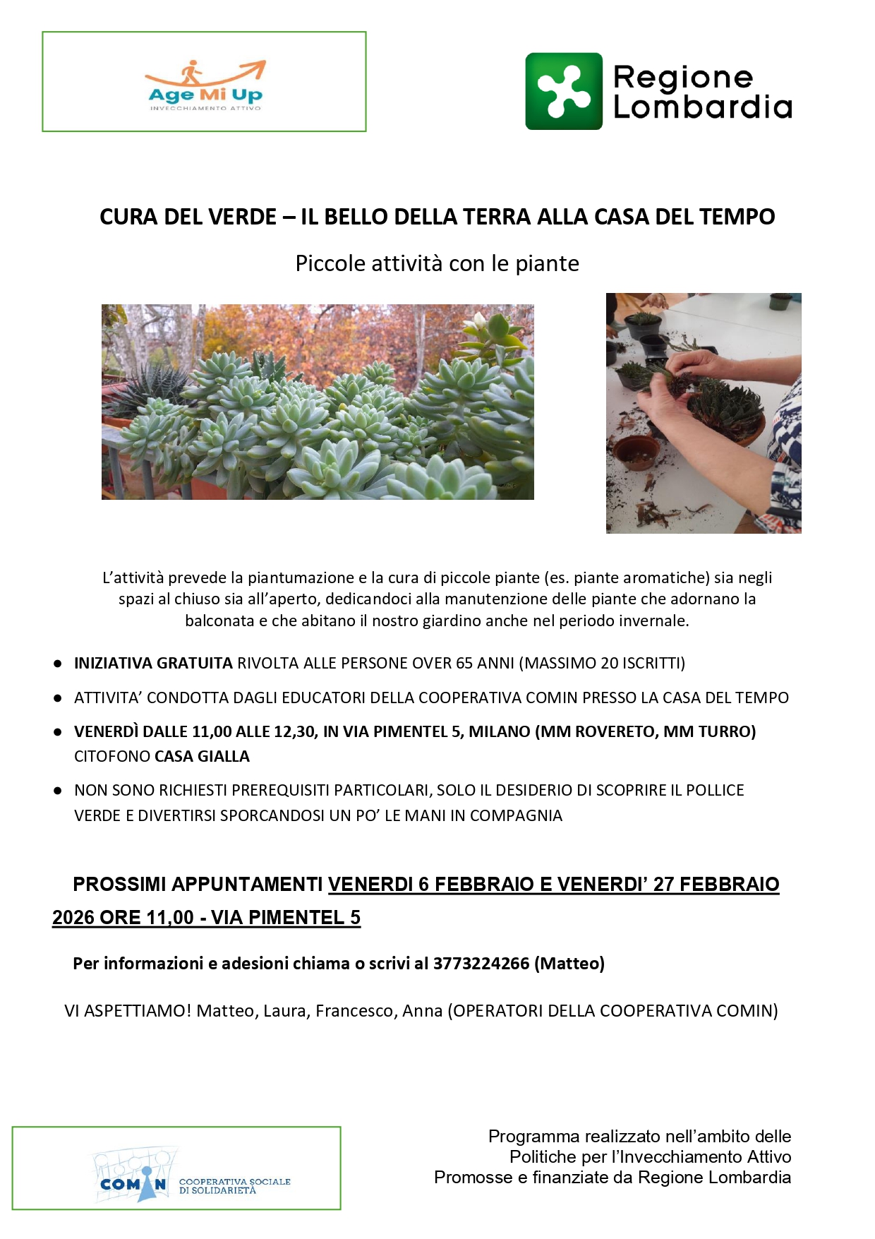 CURA DEL VERDE - IL BELLO DELLA TERRA - AGE ME UP