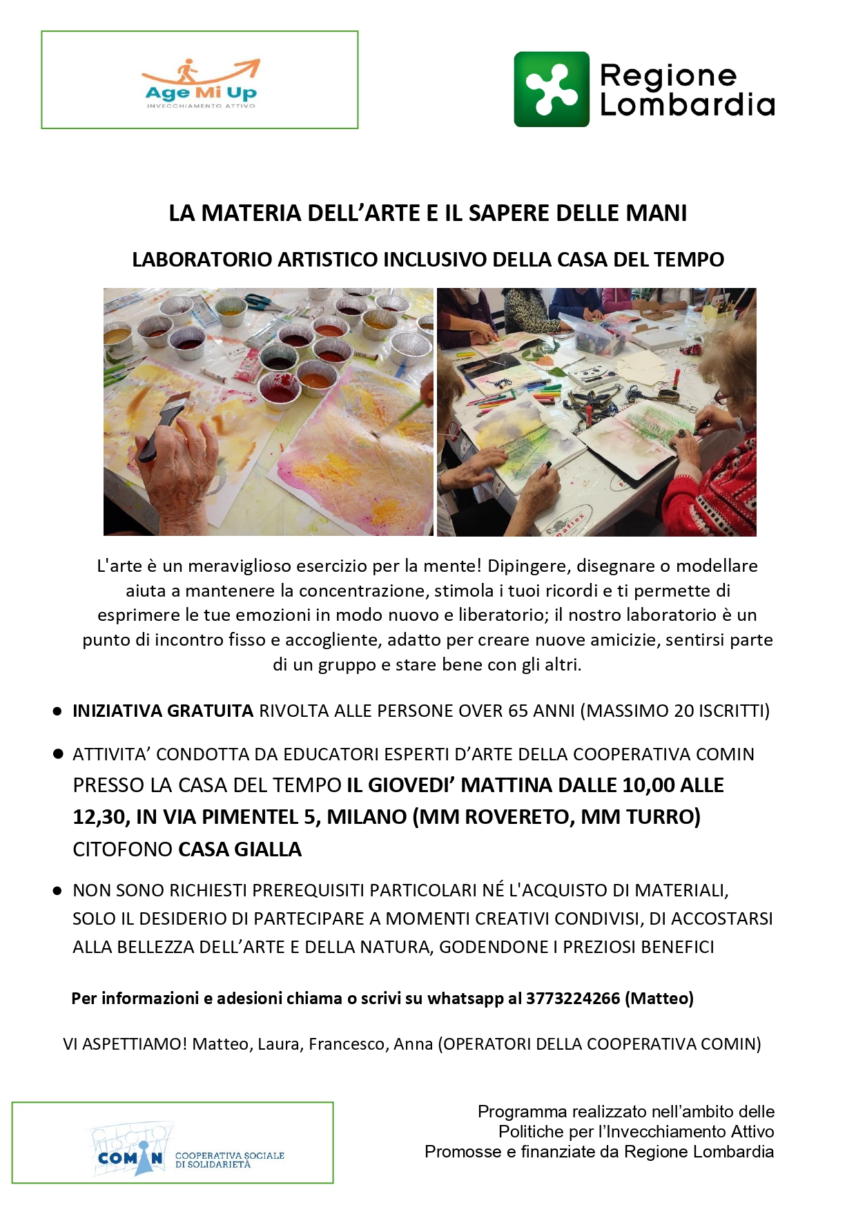 IL SAPERE DELLE MANI - AGE ME UP 